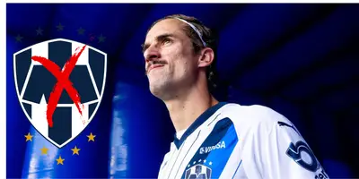 Cortizo en partido con Rayados. Foto: Football Adict