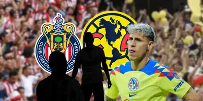 Cristian Calderón durante un partido del América en 2024