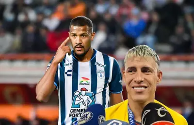 Cristian Calderón y Salomón Rondón/ Foto Club Pachuca.