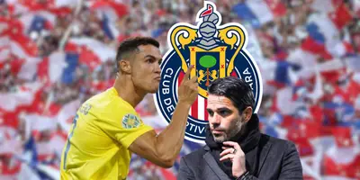 Cristiano Ronaldo en un partido de la liga saudí con el Al-Nassr