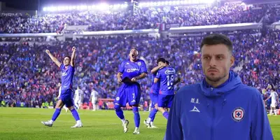 Cruz Azul celebrando gol vs Pumas. Foto: Debate