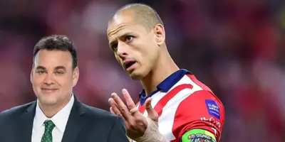 David Faitelson junto a Javier Hernández / FOTO DALLAS MORNING NEWS