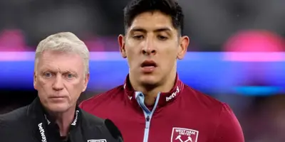 David Moyes junto a Edson Álvarez / FOTO Getty Images