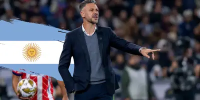 Demichelis en partido. Foto: Diario Olé