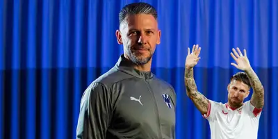 Demichelis en presentación con Rayados. Foto: Rayados