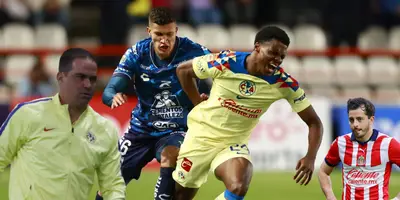 Deossa y Dilrosun en el Pachuca vs América. Foto: Marca