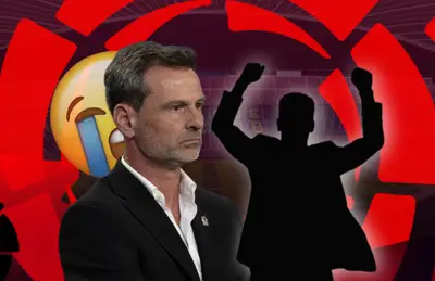 Diego Cocca y silueta de entrenador/ Foto Wallart.