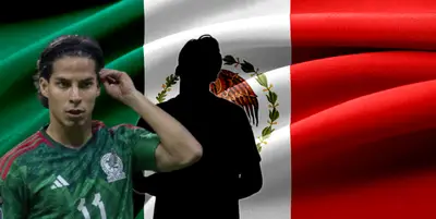 Diego Lainez junto a futbolista incógnito / FOTO FOX DEPORTES