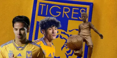 Diego Lainez y Uriel Antuna junto al niño de oro / FOTO ABC NOTICIAS