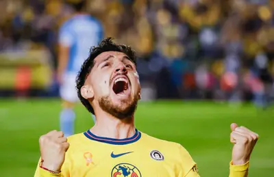 Diego Valdés celebrando/Foto Club América.