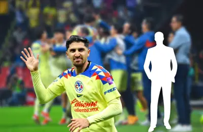 Diego Valdés celebrando y a su lado una silueta de entrenador.