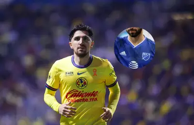 Diego Valdés e imagen de jugador en forma de círculo/Foto ESTO.
