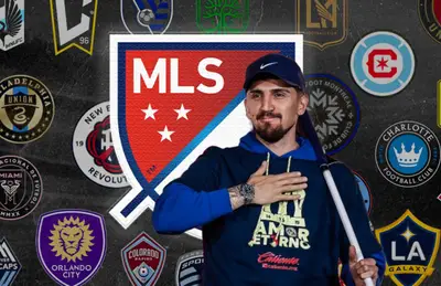 Diego Valdés y logo de MLS/Foto TUDN.