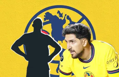 Diego Valdés y silueta de futbolista con manos en la cintura/ Foto Pinterest.