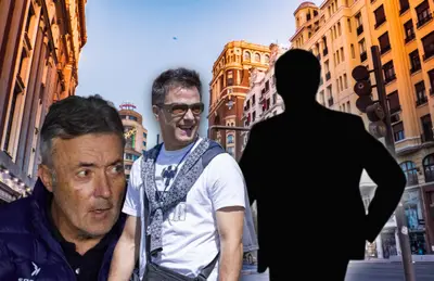 Domenec Torrent, José Antonio Noriega y silueta de Gustavo Quineros/ Foto Time Out.