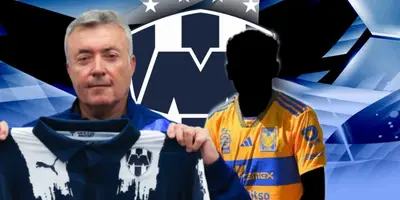 Doménec Torrent junto a futbolista incógnito de Tigres / FOTO MARCA