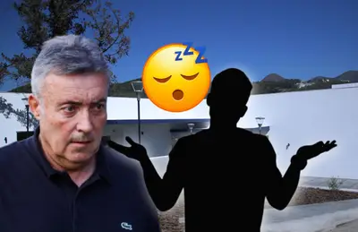 Domenec Torrent, silueta de hombre y emoji detrás/Foto Rayados.