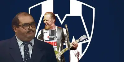 Edgar Vivar y James Hetfield / FOTO X