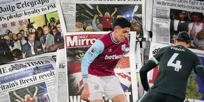 Edson Álvarez ante Liverpool / FOTO X