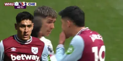 Edson Álvarez en el Chelsea vs West Ham United / FOTO REPORTE INDIGO