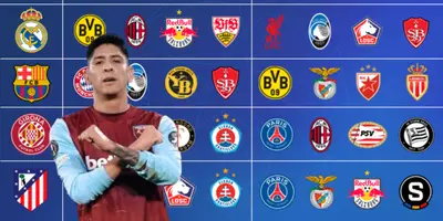 Edson Álvarez junto a clubes de Champions League / FOTO FÚTBOL TOTAL