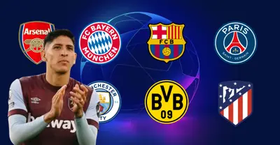 Edson Álvarez junto a clubes de Europa / FOTO X