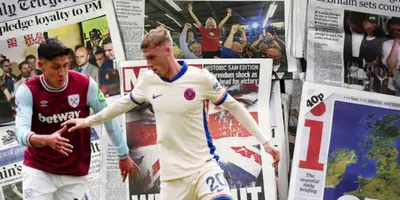 Edson Álvarez junto a Cole Palmer / FOTO X