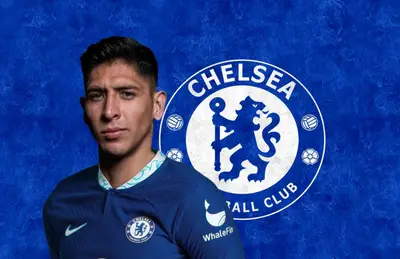 Edson Álvarez luciendo la camiseta del Chelsea/Foto Wallpaper Cat.