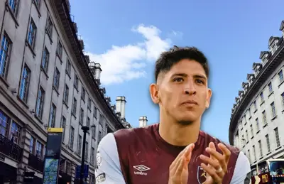 Edson Álvarez y ciudad de fondo/ Foto Londres en Español.