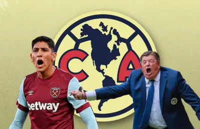 Edson Álvarez y Miguel Herrera gritando/ Foto Salón de la Fama Internacional.