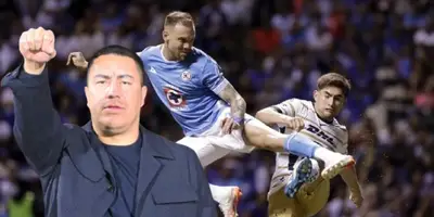 Efraín Juárez en el Cruz Azul vs Pumas / FOTO X