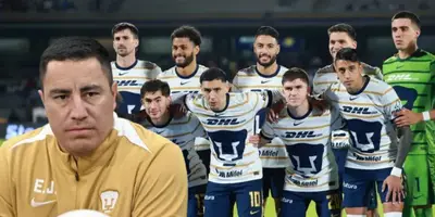 Efraín Juárez junto a futbolistas de Pumas / FOTO MILENIO