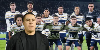 Efraín Juárez junto a futbolistas de Pumas / FOTO NOTICIAS CARACOL