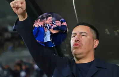 Efraín Juárez reclamando/Foto Antena 2.