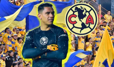 El arquero americanista se enganchó con la afición del equipo rival.
