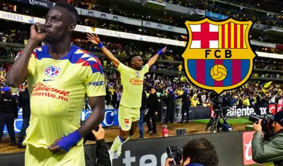 El delantero americanista le marcó dos goles a los de Xavi Hernández en el amistoso.