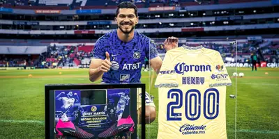 El delantero llegó a 200 partidos y entró al top 10 de goleadores americanistas