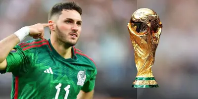 El delantero mexicano se nota muy confiado.