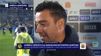 El DT culé habló tras la derrota del Barca a manos del América.