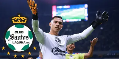 El guardameta le mandó un mensajito al Santos.