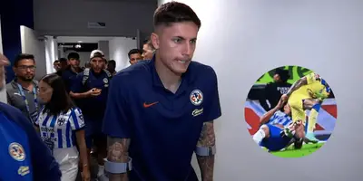 El uruguayo salió lesionado vs Rayados.