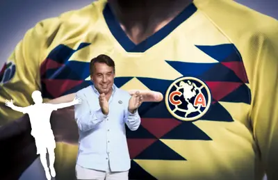 Emilio Azcárraga aplaudiendo y silueta de jugador/ Foto Club América.
