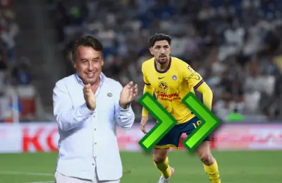 Emilio Azcárraga, Diego Valdés y flechas verdes/Foto Club América.