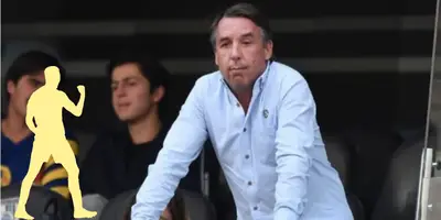 Emilio Azcárraga en el Estadio Azteca. Foto: Récord