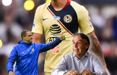 Emilio Azcárraga feliz y André Jardine/Foto Fútbol Total.