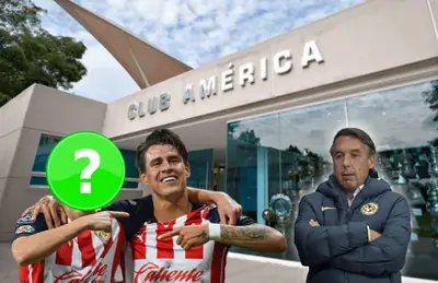 Emilio Azcárraga junto a Cristian Calderón y a otro elemento de Chivas/ Foto Sports Illustrated.