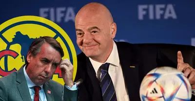 Emilio Azcárraga junto a Gianni Infantino / FOTO XINHUA