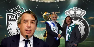 Emilio Azcárraga junto a Jesús Martínez y Jesús Martínez jr. / FOTO INFOBAE