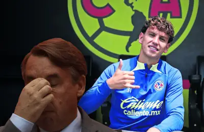 Emilio Azcárraga lamentándose e Igor Lichnovsky /Foto El Universal.