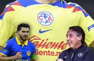 Emilio Azcárraga riendo y a su lado, Henry Martín / Foto Club América.